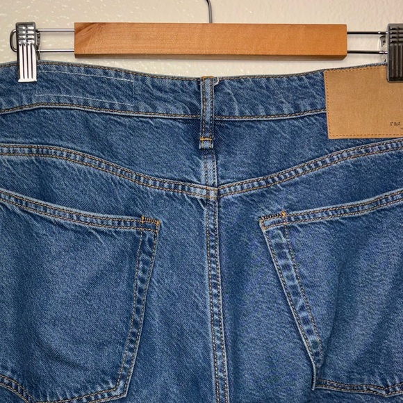 Rag & Bone Logan Low Rise Wide Leg Jean button fly blue jeans in Lily Women's 29 - Picture 14 of 16